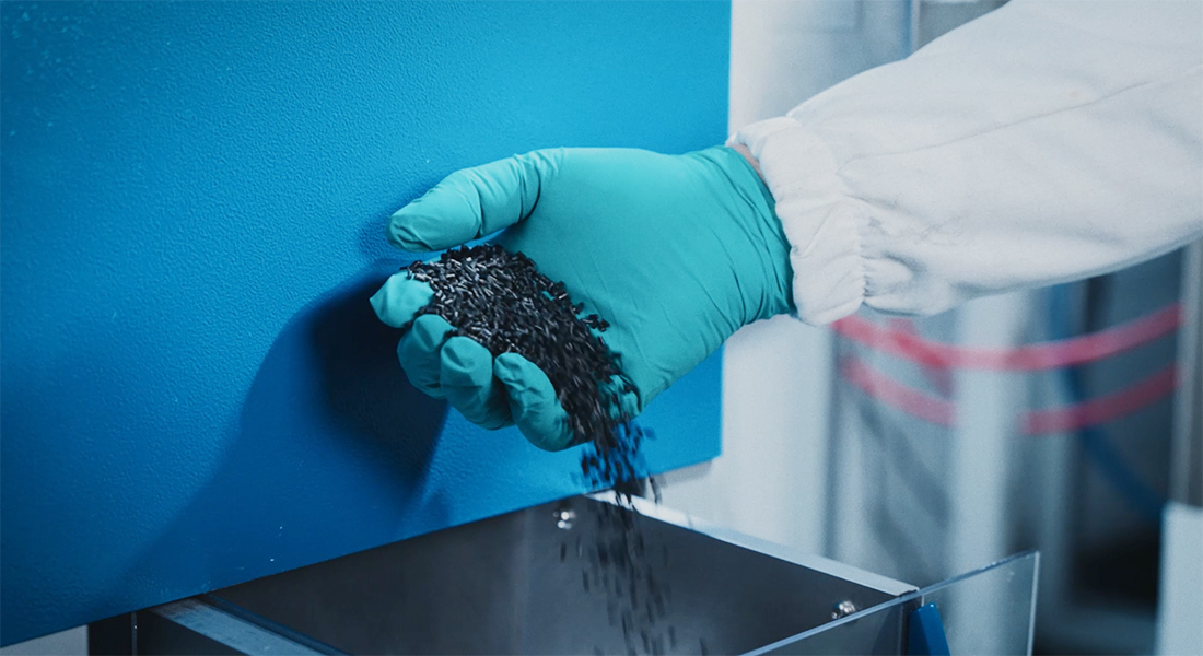 Production of plastic granules